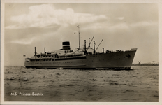 19314 'M.S. Prinses Beatrix Passagier- en Maildienst 'Mij. Zeeland' Vlissingen-Harwich' Stoomvaartmij. Zeeland, m.s. ...