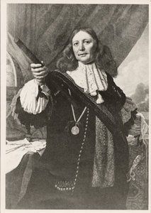 19509 Jan de Liefde, vice admiraal. Geb. in Rotterdam, gesneuveld in 1673 bij Kijkduin. Foto reproduktie naar een ...