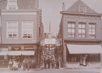 19608 Links het pand op de Oude Markt, wijk F61 (later no.45), rechts het pand Lepelstraat, wijk F62 (later no.22-24). ...