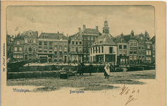 20249 'Vlissingen. Beursplein', met Beursgebouw en rechts de Smalle Kade gezien vanaf het De Ruyterplein