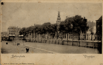 20749 'Bellamykade. Vlissingen' De Bierkade (voorgrond), de Koopmanshaven en de Bellamykade (achtergrond)