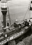 21406 Controle- en onderhoudsbeurt van het lichtschip 'Noord Hinder' bij de Kon. Mij. de Schelde te Vlissingen.