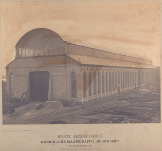22480 De nieuwe machinefabriek van de Koninklijke Maatschappij de Schelde (KMS) in Vlissingen, gebouwd in 1882.