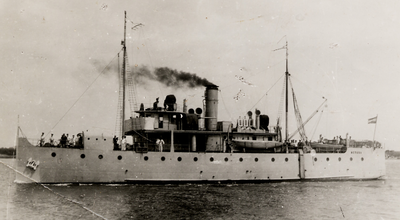 22647 Hr. Ms. mijnenlegger Medusa. 12-12-1910 op stapel gezet op de Rijkswerf te Amsterdam. 23-6-1911 te water gelaten. ...