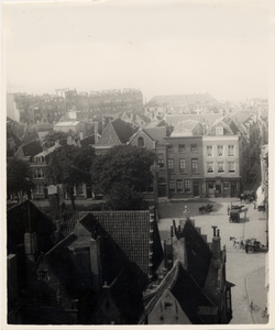 22743 Het Bellamypark gezien vanaf de St. Jacobstoren. Rechts onder: de Kerkstraat. Rechts midden: een stukje van de ...