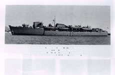 22825 Stoomvaartmij. Zeeland. De 'Prinses Beatrix' tijdens de 2e WO (1940-1945). Troepenschip van 1941-1946. Het schip ...