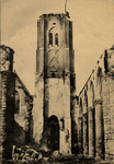 23545 'Groote brand te Vlissingen, 5 Sept. 1911. Intérieur der kerk met St Jacobstoren'