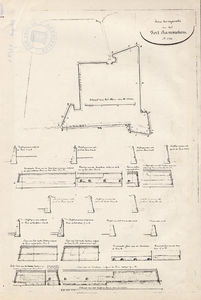 25809 Plan ter reparatie van het fort Rammekens in Ritthem anno 1713
