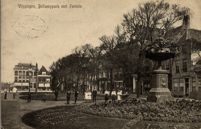 26954 'Vlissingen, Bellamypark met Fontein'
