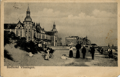 26988 'Badhotel Vlissingen'. Het Grand Hotel des Bains op Boulevard Evertsen