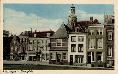 27572 'Vlissingen - Beursplein'. Het Beursplein (links achter) en Smalle Kade (voorgrond)