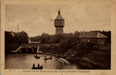 27575 'Gezicht op de Watertoren met kleine boezem, Vlissingen.'