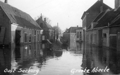 27716 Tweede Wereldoorlog. Grote Abeele na de inundatie van Walcheren in oktober 1944