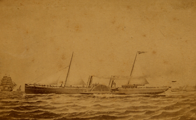 29101 De 'Prinses Marie' van de Stoomvaartmij. Zeeland deed dienst van 28 maart 1878 tot 5 december 1895. Daarna werd ...