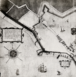 29261 Linkerhelft van een handschriftkaart van 1589 door Jan Simonsz, landmeter der Grafelijkheid van Zeeland en het ...