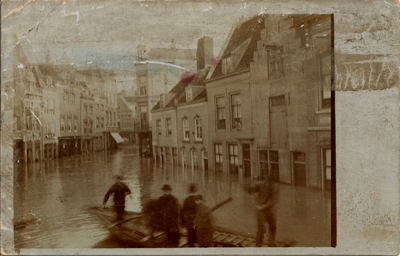 29324 Overstroming 12 maart 1906. - Kleine Markt.