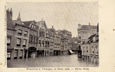 29326 'Watervloed te Vlissingen, 12 Maart 1906. - Kleine  Markt'