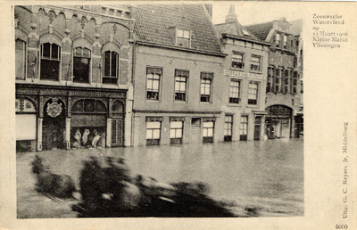 29333 'Zeeuwsche Watervloed op 12 Maart 1906 Kleine Markt Vlissingen'