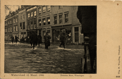 29336 'Watervloed 12 Maart 1906. Steenen Beer, Vlissingen'