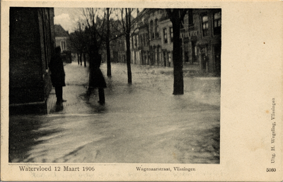 29337 'Watervloed 12 Maart 1906. Wagenaarstraat, Vlissingen'