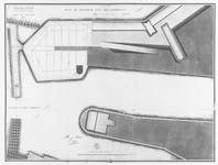 29872 Plattegrond uit de Franse tijd. Plan van het bastion XI met zijn kazematten uit 1811. Bovenaan de foto ziet men ...