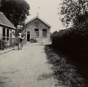 32383 Aanleg van de weg Ritthem-Souburg. De weg werd officieel in gebruik genomen op 31 oktober 1934