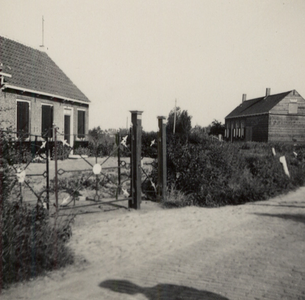 32385 Aanleg van de weg Ritthem-Souburg. De weg werd officieel in gebruik genomen op 31 oktober 1934