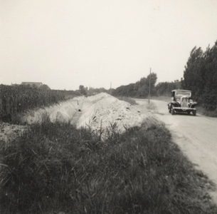 32396 Aanleg van de weg Ritthem-Souburg. De weg werd officieel in gebruik genomen op 31 oktober 1934