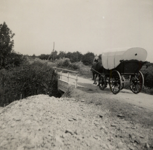 32398 Aanleg van de weg Ritthem-Souburg. De weg werd officieel in gebruik genomen op 31 oktober 1934