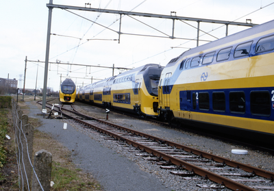 32416 Station van Vlissingen, aankomst van een intercity-trein.