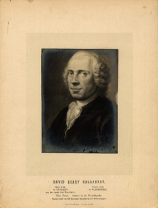 32622 Portret van David Henry Gallandat, geboren in 1732 te Yvonand aan het meer van Neuchatel, overleden in 1782 te ...