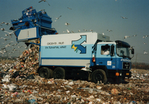 33400 G.F.T. wagen (groente-, fruit- en tuinafval) van de sectie afvalverwijdering van de gemeente Vlissingen