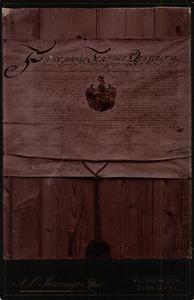 33407 Deens adel diploma van M.A. de Ruyter.