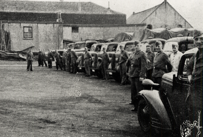 33669 Tweede Wereldoorlog. Duitse militairen gelegerd in Vlissingen. Het exercitieterrein bij het Arsenaal aan de ...
