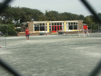 36783 Clubhuis en tennisbanen van tennisvereniging LTC de Schelde, Burgemeester van Woelderenlaan no.3.