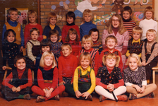 38368 Kleuterklas van de Willem Lodewijk kleuterschool aan de Beatrixlaan, school op reformatorische grondslag. ...