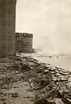 38483 Stormvloedramp in de nacht van 31-01-1953/01-02-1953. Boulevard de Ruijter met Gevangentoren tijdens de hevige storm