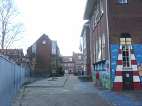 38980 Het Waaigat gezien vanaf de Bakkersgang. Rechts PC /RK basisschool Het Vlot, Waaigat 1, hoek Grote Markt