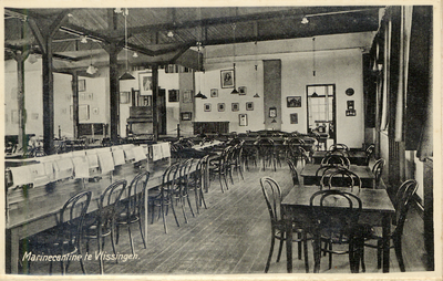 39385 Marinecantine te Vlissingen. Kantine in de marinekazerne op het terrein bij de 1e binnenhaven.