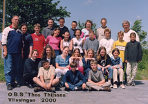 39628 Groep 8 van de Theo Thijssenschool aan de Troelstraweg, schooljaar 1999-2000. Bovenste rij van l. naar r.: Guus ...