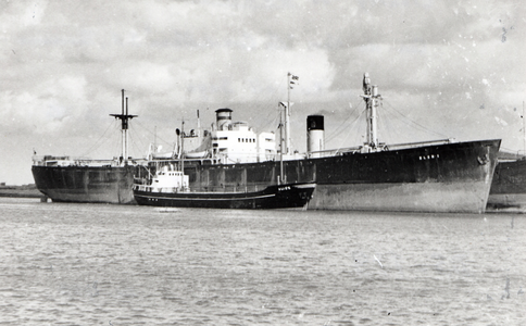 40018 Het libertyschip Glen I in de Buitenhaven. Bouwjaar 1944 bij de werf J.A. Jones Constr. Co., Panama City