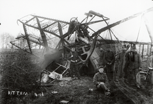 40284 Eerste Wereldoorlog. Neergestort vliegtuig bij Ritthem