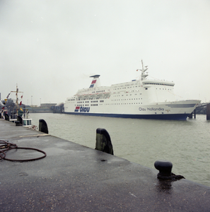 42966 De Olau Hollandia (1) van de Olau Line, veerdienst Vlissingen / Sheerness.Gebouwd in 1980, het schip vervangt de ...