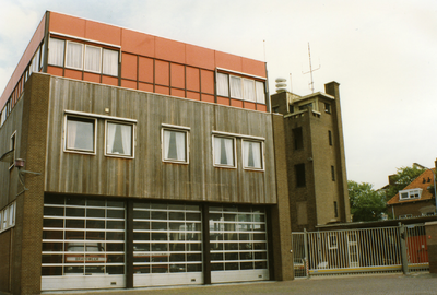 43141 Achterzijde van de brandweerkazerne aan de Van Dishoeckstraat, gezien vanaf de Van de Spiegelstraat in Vlissingen