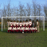 43191 Groepsfoto van de Vlissingse voetbalvereniging Liberty.De vereniging is opgericht in 1976.