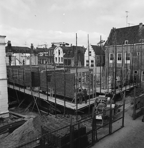 43406 Sloop van het politiebureau in de Breestraat in Vlissingen, bouwjaar 1910 en nieuwbouw in de Molenstraat, hoek ...