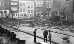43414 Sloop van het politiebureau in de Breestraat in Vlissingen, bouwjaar 1910 en nieuwbouw in de Molenstraat, hoek ...