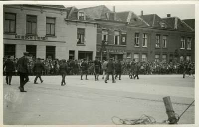 43539 Staking bij de Kon. Mij. De Schelde van 25 mei-1 oktober 1928. Afgezette straten en politiebegeleiding voor de ...