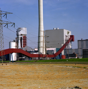 43807 De Provinciale Zeeuwsche Electriciteits-Maatschappij (PZEM) electriciteitscentrale in Vlissingen-Oost, het Sloegebied