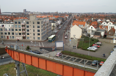 44896 Scheldestraat en Aagje Dekenstraat gezien vanaf de voormalige scheepsbouwloods I van de Koninklijke Scheldegroep